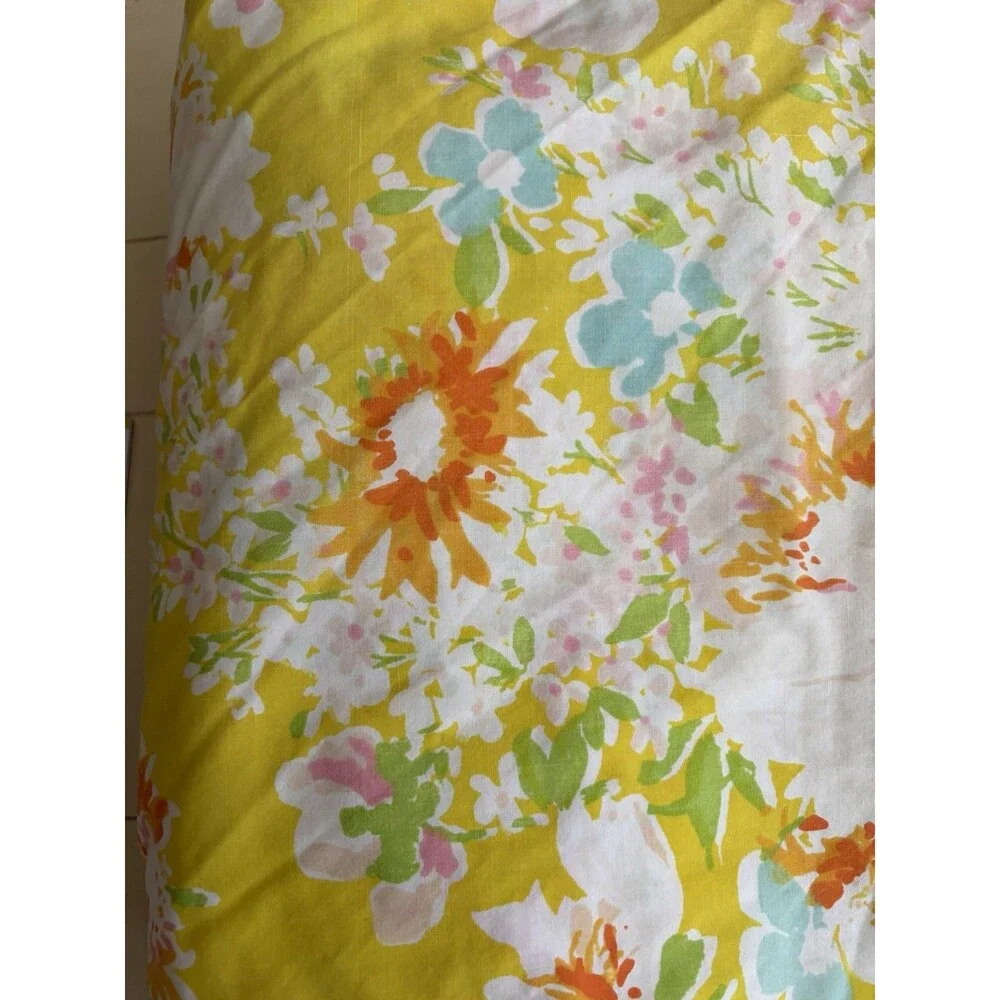 3 Vintage Full Size Bed Sheets Fitted And Flat Retro Flowers